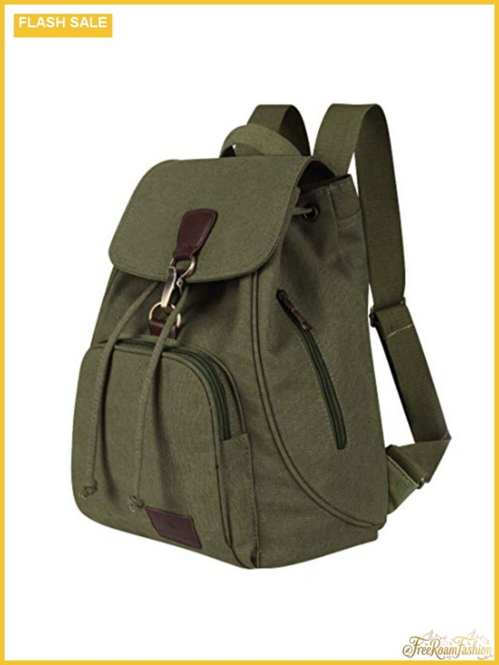 Canvas Fashion Backpack Casual Outdoor Daypack Multipurpose Rucksack Hiking